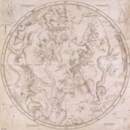 Halley's star chart of the Southern Celestial Hemisphere dedicated to Charles II. Engraved by James Clerk. (© National Maritime Museum)