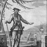 Edward Teach, a pirate (Wikimedia Commons)